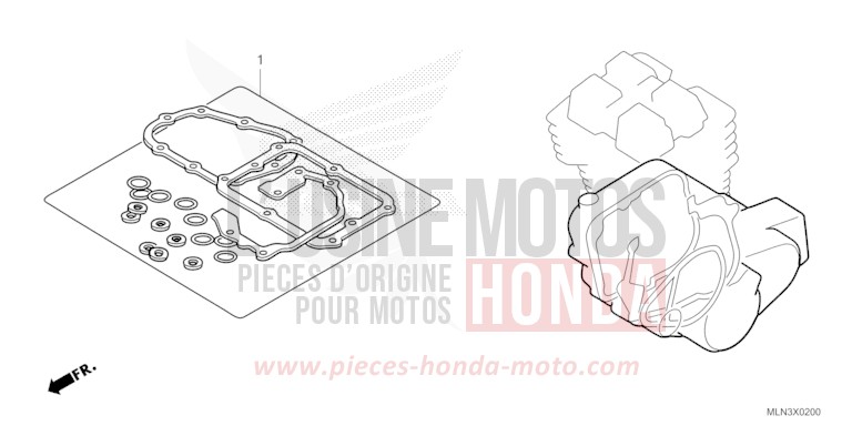 TROUSSE DE JOINT B de Africa Twin MAT BALLISTIC BLACK METALLIC (NHA86) 2024